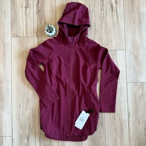 Lululemon Glyde Along Softshell Jacket Deep Ruby Size 6 NWT